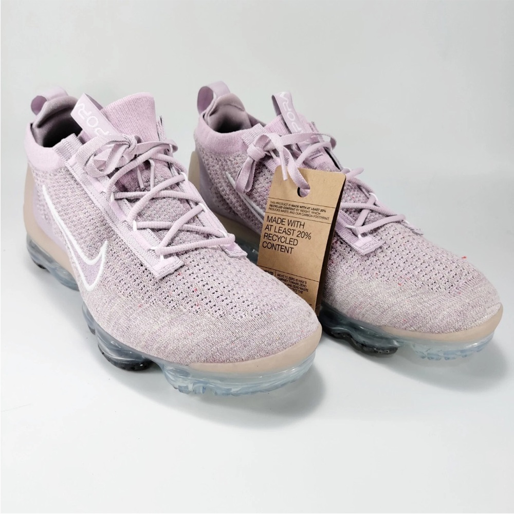 NWT Women’s Nike Vapormax 2021 FK‎ Flyknit LT Artic-Pink Iced Shoes Sz 7.5
